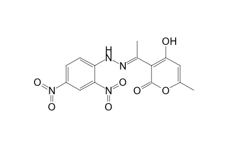 2H-Pyran-2-one, 3-[1-[(2,4-dinitrophenyl)hydrazono]ethyl]-4-hydroxy-6-methyl-