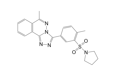 6-methyl-3-[4-methyl-3-(1-pyrrolidinylsulfonyl)phenyl][1,2,4]triazolo[3,4-a]phthalazine