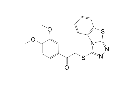 ethanone, 1-(3,4-dimethoxyphenyl)-2-([1,2,4]triazolo[3,4-b]benzothiazol-3-ylthio)-