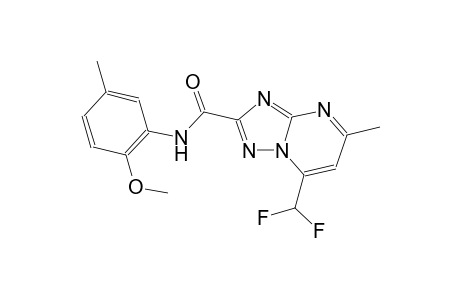 7-(difluoromethyl)-N-(2-methoxy-5-methylphenyl)-5-methyl[1,2,4]triazolo[1,5-a]pyrimidine-2-carboxamide