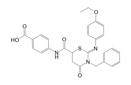 4-[({(2Z)-3-benzyl-2-[(4-ethoxyphenyl)imino]-4-oxotetrahydro-2H-1,3-thiazin-6-yl}carbonyl)amino]benzoic acid