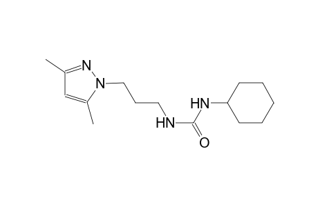 N-cyclohexyl-N'-[3-(3,5-dimethyl-1H-pyrazol-1-yl)propyl]urea