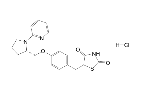 5-[4-[[1-(Pyridin-2-yl)-(2S)-pyrrolidin-2-yl]methoxy]phenylmethyl]thiazolidine-2,4-dione Hydrochloride