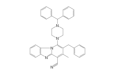 1-(4-Benzhydryl-1-piperazinyl)-2-benzyl-3-methylpyrido[1,2-a]benzimidazole-4-carbonitrile