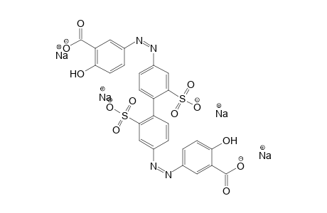 Benzoic acid, 3,3'-[(2,2'-disulfo[1,1'-biphenyl]-4,4'-diyl)bis(azo)]bis[6-hydroxy-, tetrasodium salt