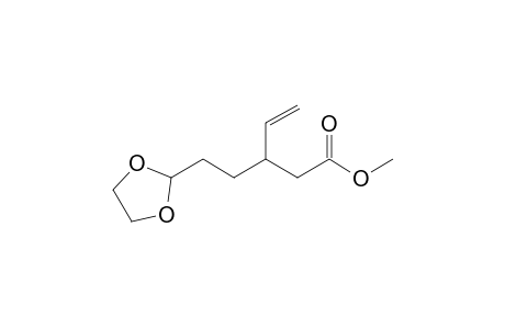 Methyl 3-[2'-(1'',3''-dioxolan-2''-yl)ethyl]-4-pentenoate