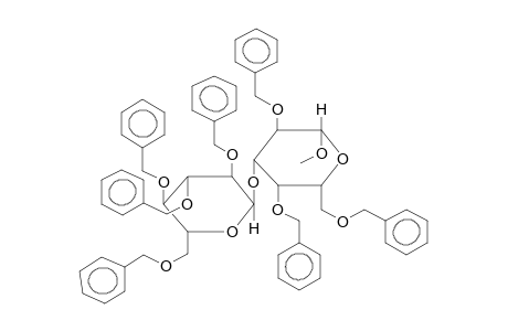 METHYL 2,4,6-TRI-O-BENZYL-3-O-(2,3,4,6-TETRA-O-BENZYL-ALPHA-D-GLUCOPYRANOSYL)-BETA-D-GALACTOPYRANOSIDE