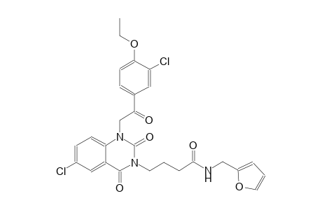 4-(6-chloro-1-[2-(3-chloro-4-ethoxyphenyl)-2-oxoethyl]-2,4-dioxo-1,4-dihydro-3(2H)-quinazolinyl)-N-(2-furylmethyl)butanamide