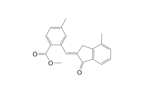 2-( 2'-Methoxycarbonyl-5'-methylbenzylidene)-4-methylindan-1-one