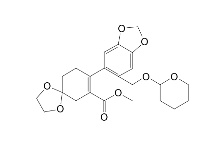 Methyl 8-{6-[(tetrahydro-2H-pyran-2-yloxy)methyl]-1,3-benzodioxol-5-yl}-1,4-dioxaspiro[4.5]dec-7-ene-7-carboxylate