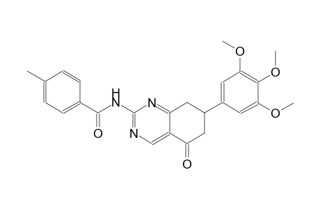 4-methyl-N-[5-oxo-7-(3,4,5-trimethoxyphenyl)-5,6,7,8-tetrahydro-2-quinazolinyl]benzamide