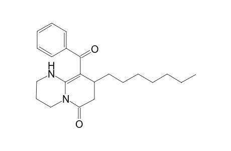 8-Heptyl-9-(phenylcarbonyl)-1,2,3,4,7,8-hexahydropyrido[1,2-a]pyrimidin-6-one
