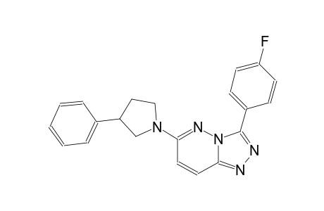 [1,2,4]triazolo[4,3-b]pyridazine, 3-(4-fluorophenyl)-6-(3-phenyl-1-pyrrolidinyl)-