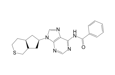 N(6)-Benzoyl-9-(trans-perhydrocyclopenta[c]thiin-6'-yl)-9H-adenine