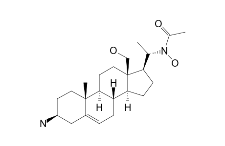 HOLADYSENTERINE;(20S)-20-ACETYLHYDROXYLAMINO-3-BETA-AMINO-13-BETA-HYDROXYMETHYLENE-PREGN-5-ENE