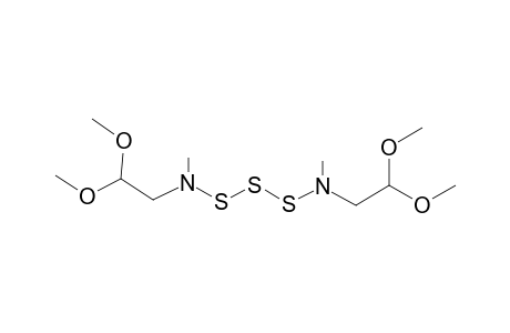 1,3-bis[N-Methyl-N-(2',2'-dimethoxyethyl)amino]-trisulfide