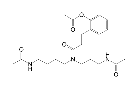 3-(2'-Acetoxyphenyl)-N-[4'-(acetylamino)butyl]-N-[3"-(acetylamino)propyl]propanamide
