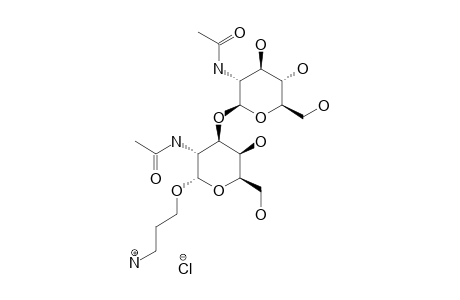 3-AMINOPROPYL-2-ACETAMIDO-2-DEOXY-BETA-D-GLUCOPYRANOSYL-(1->3)-2-ACETAMIDO-2-DEOXY-2-ALPHA-D-GALACTOPYRANOSIDE-HYDROCHLORIDE