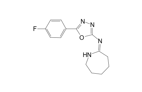 (Azepan-2-ylidene)[5-(4-fluorophenyl)-[1,3,4]oxadiazol-2-yl]amine