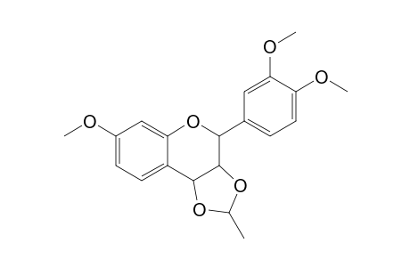 4H-1,3-Dioxolo[4,5-c][1]benzopyran, 4-(3,4-dimethoxyphenyl)-3a,9b-dihydro-7-methoxy-2-methyl-