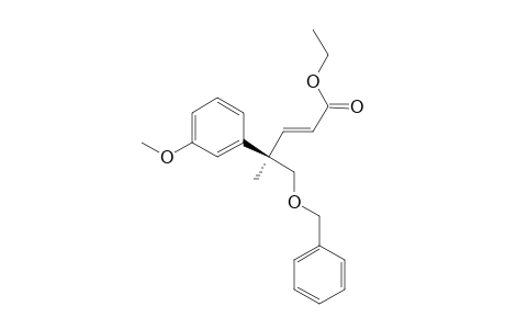 (R)-(+)-Ethyl 5-(Benzyloxy)-4-(3-methoxyphenyl)-4-methylpent-2-enoate