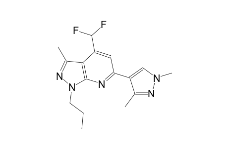 1H-pyrazolo[3,4-b]pyridine, 4-(difluoromethyl)-6-(1,3-dimethyl-1H-pyrazol-4-yl)-3-methyl-1-propyl-