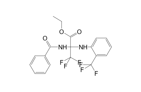 Propanoic acid, 2-(benzoylamino)-3,3,3-trifluoro-2-[[2-(trifluoromethyl)phenyl]amino]-, ethyl ester