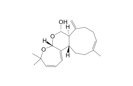 Cyclonona[4,5]pyrano[2,3-b]oxepin-7-ol, 4,5a,7,7a,8,9,10,13,14,14a-decahydro-4,4,12-trimethyl-8-methylene-, [5aR-(5aR*,7S*,7aR*,11E,14aS*)]-