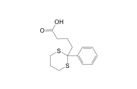 4-(2-Phenyl-1,3-dithian-2-yl)-butanoic acid