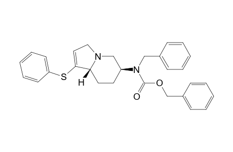 (6S,8aR)-3,5,6,7,8,8a-Hexahydro-6-[N-benzyl-N-(benzyloxycarbonyl)amino]-1-(phenylthio)indolizine