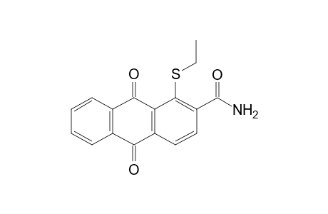 1-Ethylsulfanyl-9,10-dioxo-9,10-dihydro-anthracene-2-carboxylic acid amide