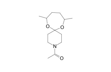 1-(8,11-Dimethyl-7,12-dioxa-3-aza-spiro[5.6]dodecan-3-yl)ethan-1-one