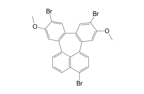 3,12-dimethoxy-2,7,13-tribromodibenzo[ 4,5:6,7]cyclohepta[1,2,3-de]naphthalene