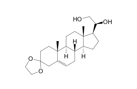 5-Pregnen-20β,21-diol-3-one 3-ethyleneketal