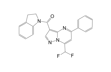 7-(difluoromethyl)-3-(2,3-dihydro-1H-indol-1-ylcarbonyl)-5-phenylpyrazolo[1,5-a]pyrimidine