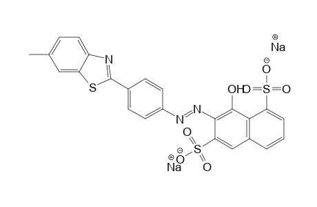 1,6-Naphthalenedisulfonic acid, 8-hydroxy-7-[[4-(6-methyl-2-benzothiazolyl)phenyl]azo]-, disodium salt