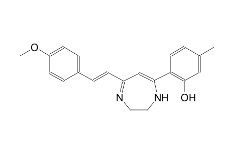 phenol, 2-[2,3-dihydro-5-[(E)-2-(4-methoxyphenyl)ethenyl]-1H-1,4-diazepin-7-yl]-5-methyl-