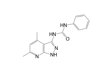 1-(4,6-Dimethyl-1H-pyrazolo[3,4-b]pyridin-3-yl)-3-phenyl-urea