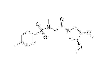 N-Methyl-N-tosyl-N'-[(3S,4S)-dimethoxypyrrolidinyl]sarcosinamide