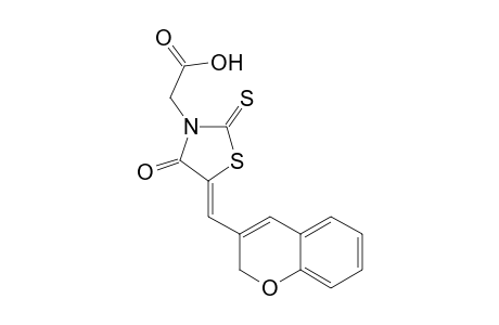 (Z)-2-(5-((2H-chromen-3-yl)methylene)-4-oxo-2-thioxothiazolidin-3-yl)acetic acid