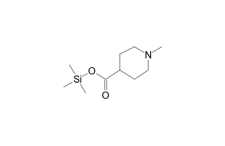 1-Methyl-4-piperidinecarboxylic acid, trimethylsilyl ester