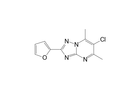 6-Chloro-2-(2-furyl)-5,7-dimethyl[1,2,4]triazolo[1,5-a]pyrimidine