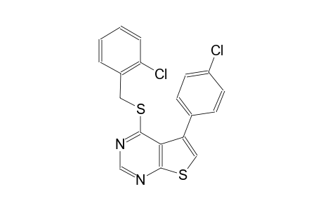 2-chlorobenzyl 5-(4-chlorophenyl)thieno[2,3-d]pyrimidin-4-yl sulfide