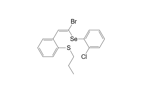 (E)-{2-[2-Bromo-2-(2-chlorophenylselanyl)vinyl]phenyl}(propyl)sulfane