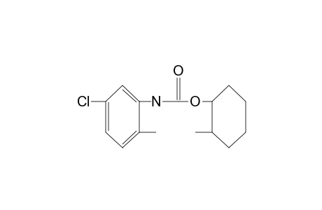 5-chloro-2-methylcarbanilic acid, 2-methylcyclohexyl ester