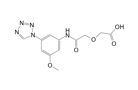 {2-[3-methoxy-5-(1H-tetraazol-1-yl)anilino]-2-oxoethoxy}acetic acid