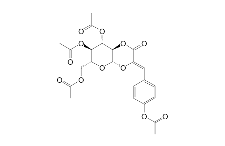 Z-VENUSOL-PERACETYLATED;7,8-DIHYDROXY-6-(HYDROXYMETHYL)-3-[(Z)-(4-HYDROXYPHENYL)-METHYLIDENE]-TETRAHYDRO-4AH-PYRANO-[2,3-B]-[1,4]-DIOXIN-2-ONE-PERA