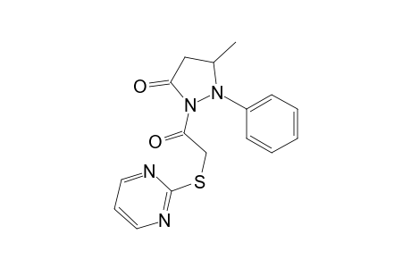 3-Pyrazolidinone, 5-methyl-1-phenyl-2-[2-(2-pyrimidinylthio)acetyl]-