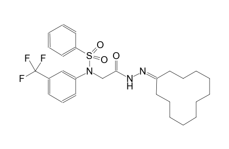 acetic acid, [(phenylsulfonyl)[3-(trifluoromethyl)phenyl]amino]-, 2-cyclododecylidenehydrazide