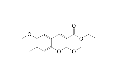 (E)-3-[5-methoxy-2-(methoxymethoxy)-4-methyl-phenyl]but-2-enoic acid ethyl ester